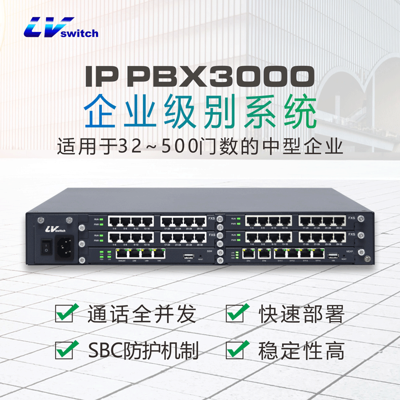 LvSwitch  IP PBX3000数字程控交换机 商路信息